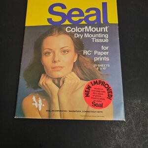 Seal ColorMount Dry Mounting Tissue 8x10 Open Box 25 Sheets For RC Paper Prints